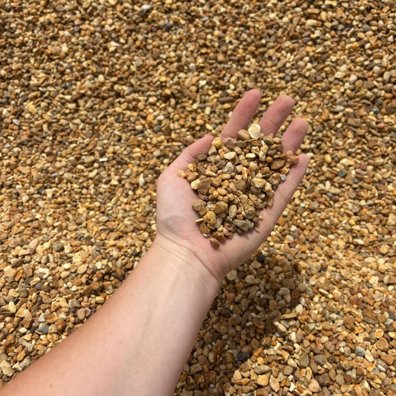 Pea gravel for walkways, patios and drainage